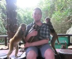 Foto met drie apen